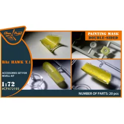 Clear Prop Cpa72193 1/72 Bat Hawk T1 Double-sided Painting Mask On Yellow Kabuki Paper For Revell Kit