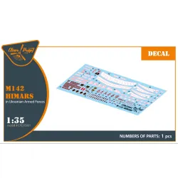 Clear Prop Cpd35001 1/35 M142 Himars In Ukrainian Armed Forces Decal Set For Trumpeter Foreart Kits