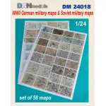 Dan Models 24018 1/24 German Topographic Maps Of The Great Patriotic War And Soviet Topographic Maps Of The Great Patriotic War