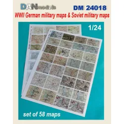 Dan Models 24018 1/24 German Topographic Maps Of The Great Patriotic War And Soviet Topographic Maps Of The Great Patriotic War