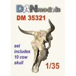 Dan Models 35321 - 1/35 - Cow skull 10 pcs Accessories for diorama