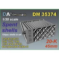 Dan Models 35374 1/35 45 Mm Spent Cartridges 154 Cartridges Included 20k T26 Bt5 Bt7 T50 T70 T80 T35 Kv8 Kv8s Ba3 Ba6 Ba10 Ba11 3d Printing