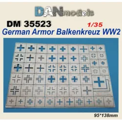 Dan Models 35523 1/35 German Armor Balkenkreuz Ww2 95/138mm