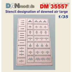 Dan Models 35557 1/35 Stencil Designation Of Downer Air Targe Photo-etched