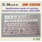 Dan Models 35558 1/35 Identification Marks Of Vehicles Armed Forces Of Ukraine 2022-2025