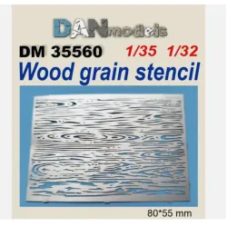 Dan Models 35560 1/35 Wood Grain Stencil 80/55mm