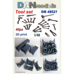 Dan Models 48527 1/48 Tool Set 40 Ps 3d Print Accessories Model Kit