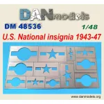 Dan Models 48536 1/48 Stencil For Applying Ammunition For Us Airmen 1943-47 Ww2