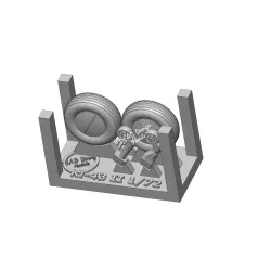 Dead Design 3d72002 1/72 Ki-43 Ii Wheels And Tail Strut And Mask 3d Printed Kit