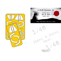 Dead Design Nm48189 1/48 Painting Canopy Mask A-7d/E Corsair Ii In And Ouy For Hasegawa