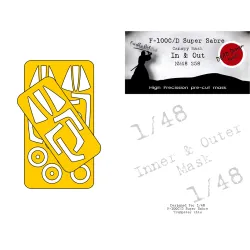Dead Design Nm48258 1/48 Painting Canopy Mask F-100d Super Sabre In And Out For Trumpeter