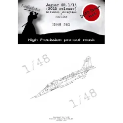 Dead Design Nm48362 1/48 Painting Mask Jaguar Gr.1 2025 Nat Insignias For Airfix