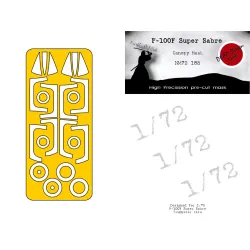 Dead Design Nm72185 1/72 Painting Canopy Mask F-100f Super Sabre For Trumpeter