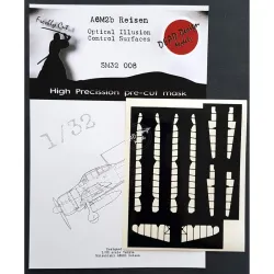 Dead Design Sm32008 1/32 Set Of Spray Mask A6m2b Reisen Control Surfaces Tamiya