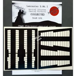 Dead Design Sm48035 1/48 Set Of Spray Mask Lancaster B.mk.i Control Surfaces Hk Models