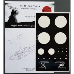 Dead Design Vm32042 1/32 Painting Mask For Ki-45 Kai Toryu Markings