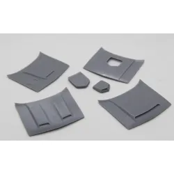 Diolex Dp24002 1/25 3d Print 4 Hoods For Dodge Challenger For Amt