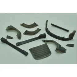 Diolex Dp24003 1/24 3d Print Clinched Flares 2015 Mustang Body Kit Transkit For Tamiya