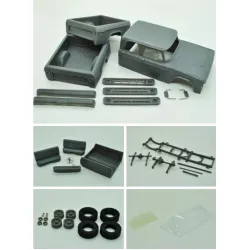 Diolex Dp24084 1/25 3d Print Resin Not Cast Kit Dodge W200 Power Wagon Crew Cab 1970