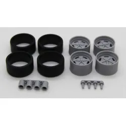Diolex Dp24206 1/24 Wheels 20 Inch American Racing Vn471 For Tamiya Fujimi Aoshima Revell