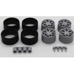 Diolex Dp24207 1/24 Wheels 19 Inch American Racing Ar916 For Tamiya Fujimi Aoshima Revell
