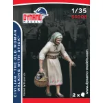 Dynamo Models 35008 1/35 Civilian The Old Woman Walking With Stick 3d Print Resin Kit