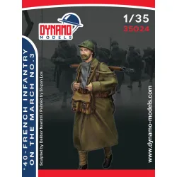 Dynamo Models 35024 1/35 French Infantry On March 1940s Ww2 3d Print Resin Kit