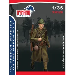 Dynamo Models 35028 1/35 French Infantry On March 1940s Ww2 3d Print Resin Kit