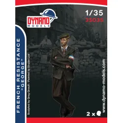 Dynamo Models 35035 1/35 French Resistance Fighter George Ww2 3d Print Resin Kit