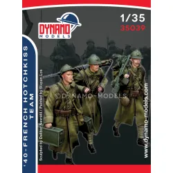 Dynamo Models 35039 1/35 French 40 Hotchkiss Team Ww2 3d Print Resin Kit