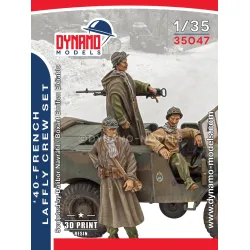 Dynamo Models 35047 1/35 French 40 Laffly Crew Set 3d Print Resin Kit