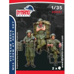Dynamo Models 35051 1/35 Vietnam Us Soldiers Taking Rest 3d Print Resin Kit