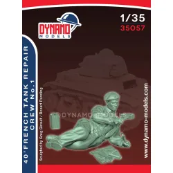 Dynamo Models 35057 1/35 40 French Tank Repair Crew No1 Ww2 3d Print Resin Kit