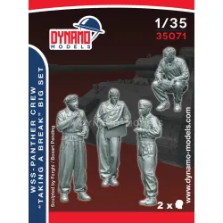 Dynamo Models 35071 1/35 Wss Panther Crew Taking A Break 3d Print Resin Kit