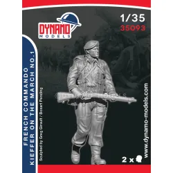 Dynamo Models 35093 1/35 French Commando Kieffer Marching No1 3d Print Resin Kit