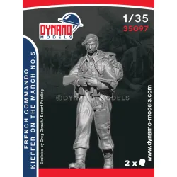 Dynamo Models 35097 1/35 French Commando Kieffer Marching 3d Printed Resin Kit
