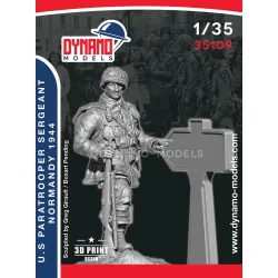 Dynamo Models 35109 1/35 Us Paratrooper Sergeant Pointing Direction Normandy 1944 3d Printed Resin Kit