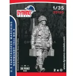 Dynamo Models 35120 1/35 Us Paratrooper Mg Loader Marching Normandy 1944 Ww2 3d Printed Resin Kit