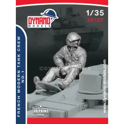 Dynamo Models 35137 1/35 French Modern Tank Crew 3d Printed Resin Kit