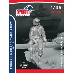 Dynamo Models 35138 1/35 French Modern Tank Crew 3d Printed Resin Kit