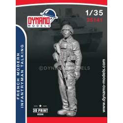 Dynamo Models 35141 1/35 French Modern Infantryman Talking 3d Printed Resin Kit