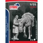 Dynamo Models 35156 1/35 French Cavalry At Rest 1940 Ww2 3d Printed Resin Kit
