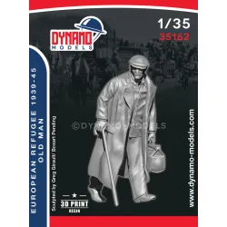 Dynamo Models 35162 1/35 Civilian Refugee Man Ww2 3d Printed Resin Kit