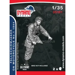 Dynamo Models 35181 1/35 Fallschirmjager On Motorcycle Normandy 1944 3d Printed