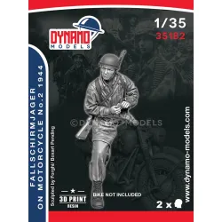 Dynamo Models 35182 1/35 Fallschirmjager On Motorcycle Normandy 1944 3d Printed
