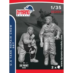 Dynamo Models 35205 1/35 Us Tank Repair Crew Set 3d Printed Resin Kit