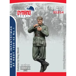 Dynamo Models 35254 1/35 German Infantryman At Rest 1939-42 3d Printed Kit