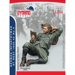 Dynamo Models 35258 1/35 German Infantryman At Rest 1939-42 3d Printed Kit
