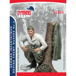 Dynamo Models 35263 1/35 German Infantryman Behind The Enemy Bushes 1939-42 Ww2 3d Printed Kit