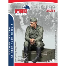 Dynamo Models 35281 1/35 German Officer At Rest 1939-42 Ww2 3d Printed Kit